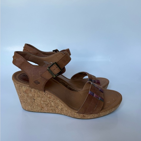 Sperry Dawn Echo wedge sandal Brown 9.5 - Picture 4 of 11